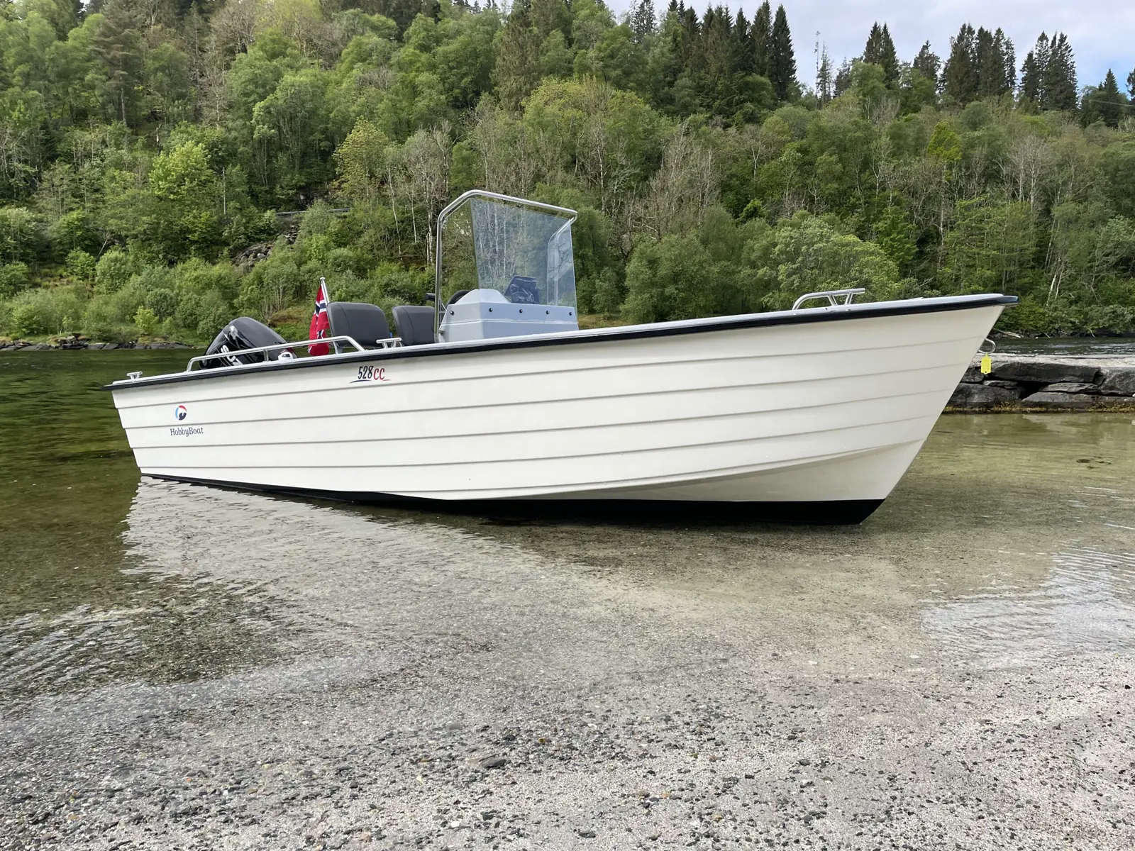 Hobby Boat har modeller fra 420 til 555. På bildet: Hobby 528 CC. Foto: Produsent